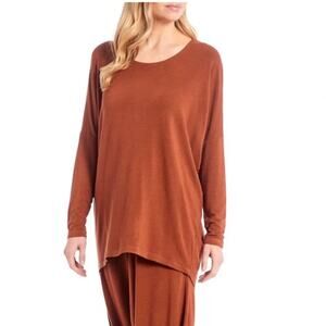 Bryn Walker Sequoia Rachele French Terry Dolman Sleeve High-Low Tunic W-150 Sz M